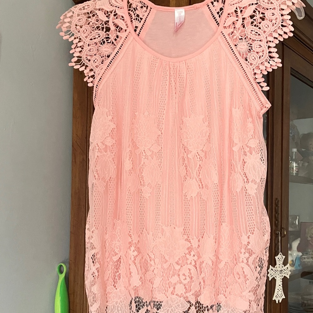 No Boundaries Soft Pink Knit Top